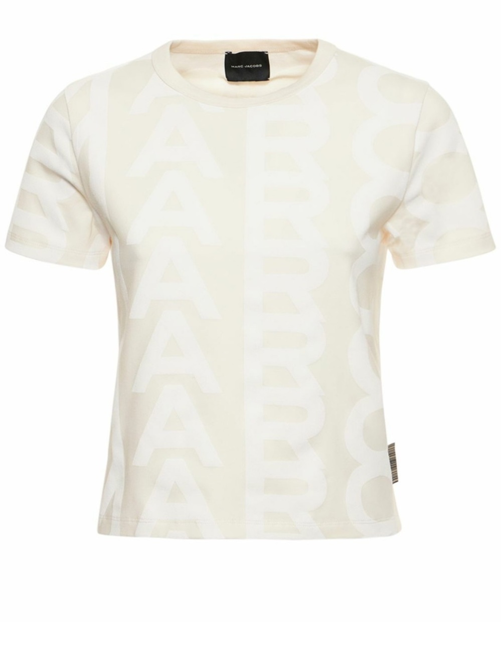 Marc Jacobs white stretch-cotton jersey baby t-shirt logo $250 casual summer